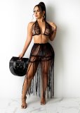 Sexy Knitted Tassel Beachwear 2 Piece Sets TR-1165