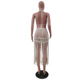 Sexy Knitted Tassel Beachwear 2 Piece Sets TR-1165