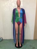 Sexy Swimsuits One Piece Swimwear+Long Cloak BN-9113