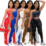 Sexy Bandage Vest And Pants Two Piece Sets  AIL-154