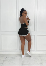 Halter Top And Shorts Sports Casual Two Piece Set DAI-8359
