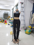 Sexy Bandage Vest And Pants Two Piece Sets  AIL-154