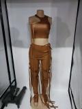Sexy Bandage Vest And Pants Two Piece Sets  AIL-154