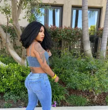 Sexy Denim Lace-Up Slim Cropped Cami Top HMS-5479