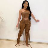 Sexy Bandage Vest And Pants Two Piece Sets  AIL-154