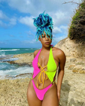 Sexy Hollow Out Strappy One-Piece Swimsuit BGN-176
