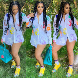 Casual Printed Long Sleeve Shirt Top GLF-10007