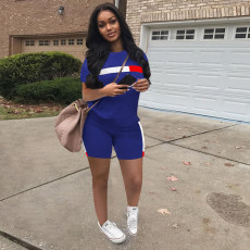 Casual Sports T Shirt And Shorts 2 Piece Sets SH-390166