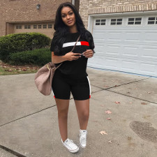 Casual Sports T Shirt And Shorts 2 Piece Sets SH-390166