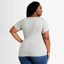 Plus Size Casual Printed Short Sleeve O Neck T Shirt SH-390160