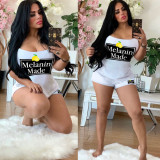 Letter Print Cami Top And Shorts Two Piece Sets YIM-203