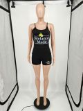 Letter Print Cami Top And Shorts Two Piece Sets YIM-203