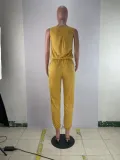 Casual Solid Sleeveless Loose Jumpsuit BLX-8222
