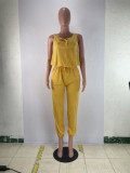 Casual Solid Sleeveless Loose Jumpsuit BLX-8222