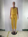Casual Solid Sleeveless Loose Jumpsuit BLX-8222