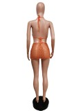 Sexy Hollow Out Bra Mini Skirt Beach 2 Piece Sets MEM-88376
