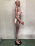 Sexy Printed Off Shoulder Bandage Tube Jumpsuit BN-9290