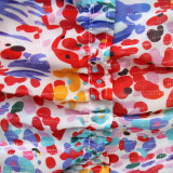 Sexy Chiffon Printed Blouse Top Wide Leg Pants 2 Piece Sets SFY-2125