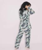 Casual Printed Long Sleeve Shirt Top And Pants 2 Piece Sets SFY-2127