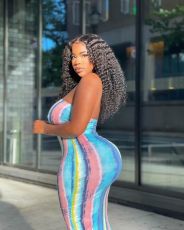 Plus Size Sexy Printed Strapless Tube Dress MXDF-6050