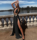 Sexy Fashion High Slit Party Evening Long Dress ZSD-0393