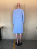 Solid Ribbed Cami Top+Long Cloak+Shorts 3 Piece Sets OLYF-6072