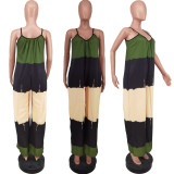 Casual Sleeveless Wide Leg Sling Jumpsuit ZDF-31125