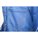 Trendy Denim Ripped Hole Jacket Coats SH-390180