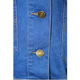 Trendy Denim Ripped Hole Jacket Coats SH-390180