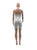 Sexy Solid Color Cross Halter Rompers CXLF-KK815