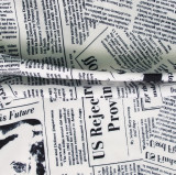Plus Size Newspaper Print Short Sleeve Maxi Shirt Dress SFY-2129