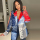 Paisley Print Notched Color Full Sleeve Blazer Coat GLF-10015