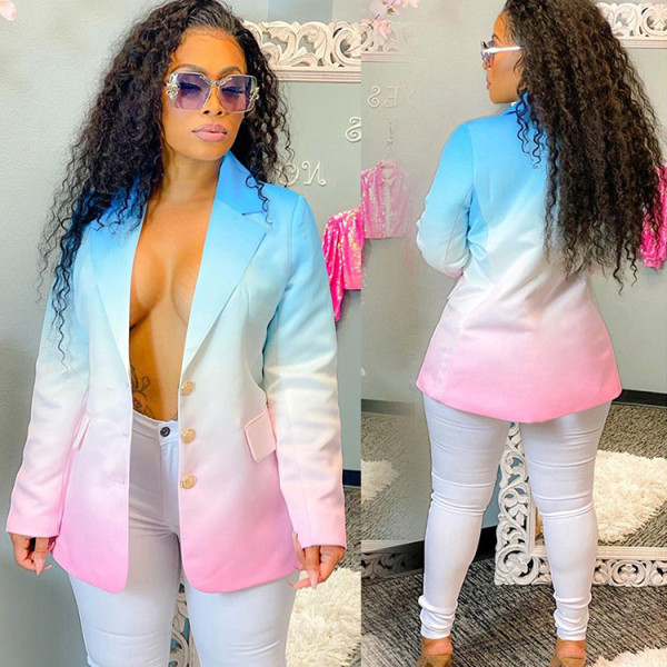 Gradient Full Sleeve Blazer Coat GLF-10017