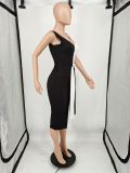 Color Block Fashion Sexy Midi Dress YIM-209