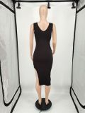 Color Block Fashion Sexy Midi Dress YIM-209