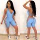 Solid Color Bandage Hollow Sexy Playsuits ASL-6265