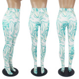Sexy Printed High Waist Tight Pantyhose Leggings Pants SHD-9518