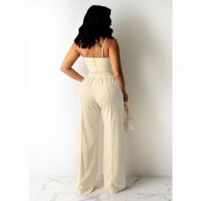 Solid Cami Top And Pants Two Piece Sets CHY-1345