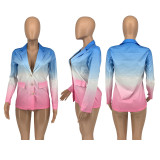 Gradient Full Sleeve Blazer Coat GLF-10017