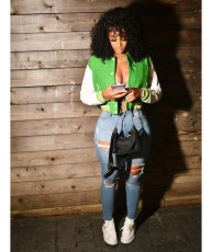 Casual Full Sleeve Baseball Jacket Coat WSM-5273