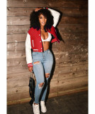 Casual Full Sleeve Baseball Jacket Coat WSM-5273