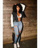 Casual Full Sleeve Baseball Jacket Coat WSM-5273