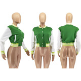 Casual Full Sleeve Baseball Jacket Coat WSM-5273