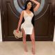 Sexy Sleeveless Zipper Split Bodycon Mini Dress CHY-1338