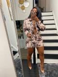 Casual Printed Shirt And Straight Pants 2 Piece Sets SFY-2130