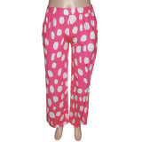 Plus Size Casual Printed Wide Leg Pants ONY-5103