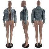 Fashion Denim Short Jacket MOF-6640