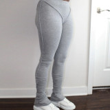 Solid Cotton Skinny Piles Pants CH-8187