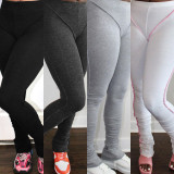 Solid Cotton Skinny Piles Pants CH-8187