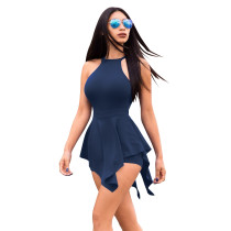 Sexy Solid Sleeveless One-Piece Romper MZ-2287